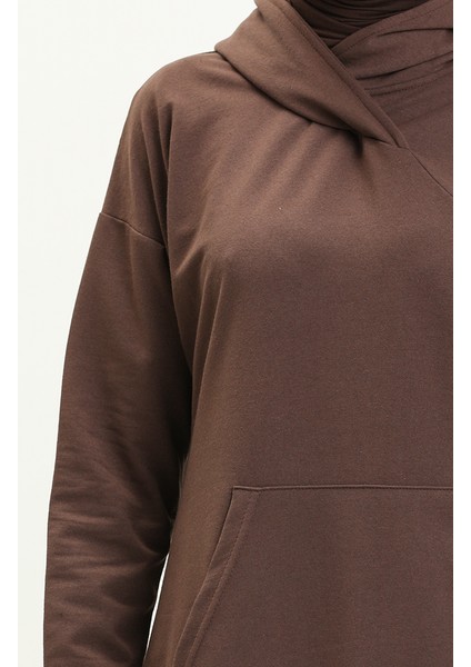 Kanguru Cepli Spor Tunik 3032-03 Kahverengi fırsatları