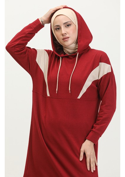 Renk Garnili Eşofman Takm 3026-05 Bordo modelleri