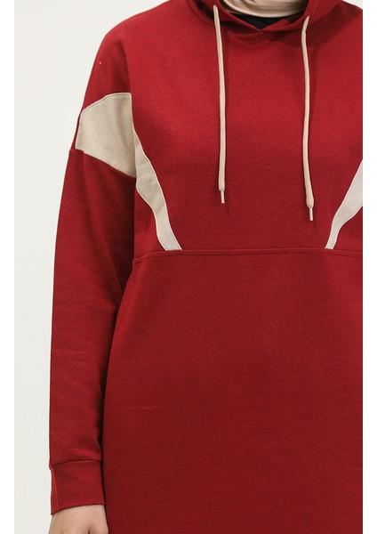 Renk Garnili Eşofman Takm 3026-05 Bordo fırsatları