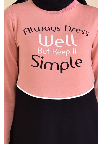 Baskılı Spor Elbise 9026-05 Siyah fırsatları