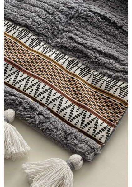 Ecocotton Rita Antrasit 2'li Karde Pamuk Banyo Paspas Seti fiyatları