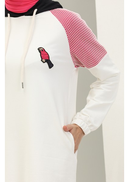 File Detaylı Garnili Eşofman Takım 70080-03 Fuşya fırsatları