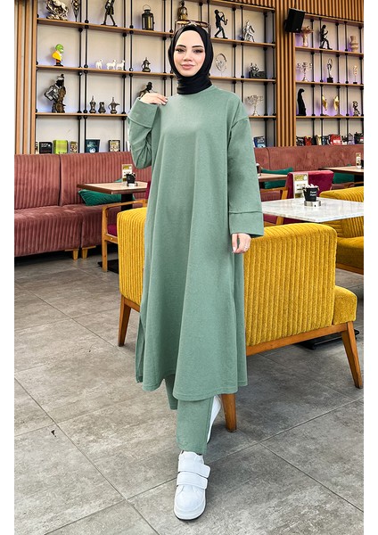 Iki Iplik Eşofman Takım 3040-12 Çağla Yeşil