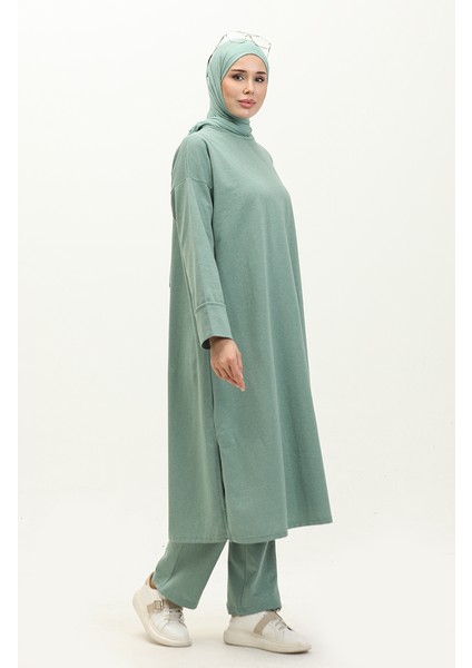 Iki Iplik Eşofman Takım 3040-12 Çağla Yeşil modelleri