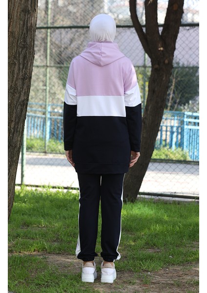 Ikili Eşofman Takım 24001-08 Lila Lacivert