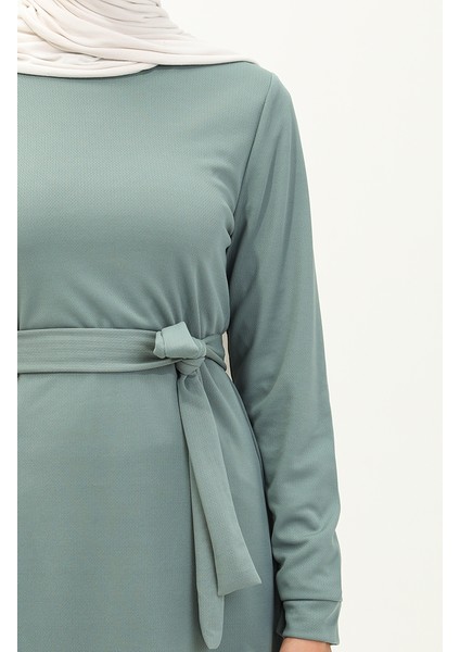 Yırtmaçlı Tunik Pantolon Ikili Takım 0664-06 Mint Yeşili fırsatları