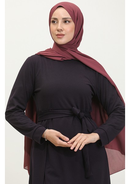 Yırtmaçlı Tunik Pantolon Ikili Takım 0664-10 Mor