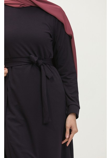 Yırtmaçlı Tunik Pantolon Ikili Takım 0664-10 Mor