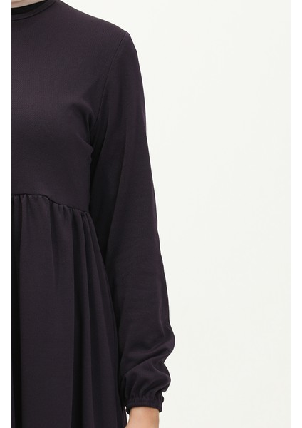 Büzgülü Tunik 7272-05 Mor