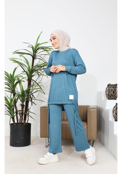 Kaşkorse Tunik Pantolon Ikili Takım 20039-02 Petrol fiyatları