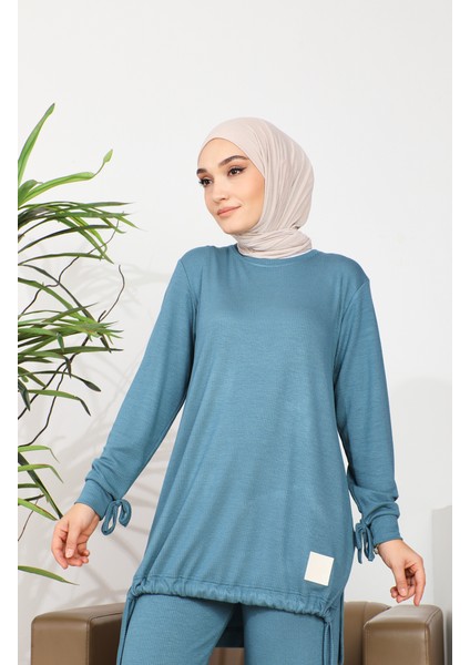 Kaşkorse Tunik Pantolon Ikili Takım 20039-02 Petrol fırsatları