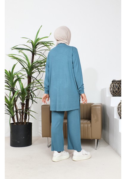 Kaşkorse Tunik Pantolon Ikili Takım 20039-02 Petrol indirimleri