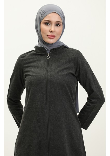 Fermuarlı Kap 6109-04 Antrasit