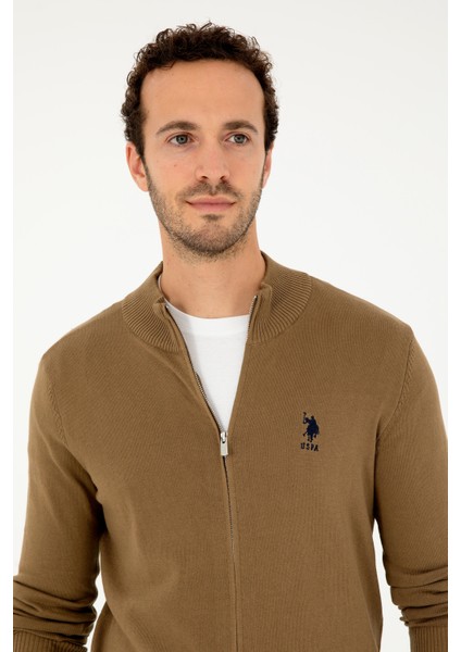 U.s. Polo Assn. Erkek Haki Hırka (Triko) 50293526-VR027