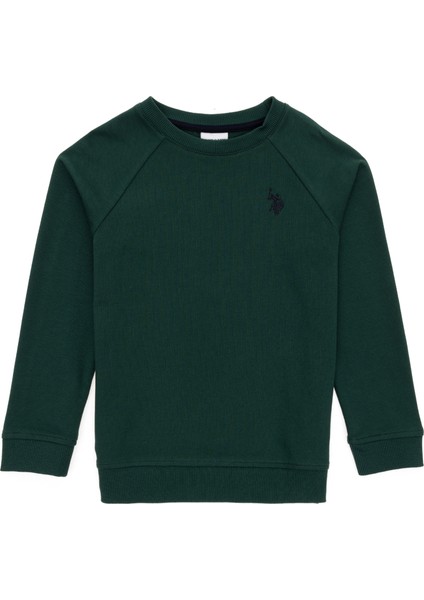 U.s. Polo Assn. Erkek Çocuk Koyu Yeşil Sweatshirt 50293633-VR079