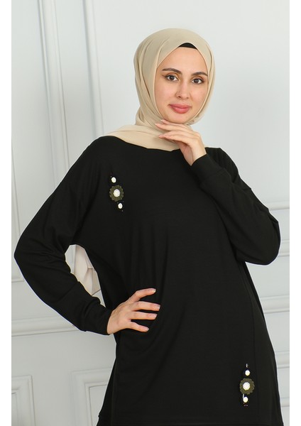 Salaş Kesim Araboy Tunik 9123-04 Siyah fiyatları