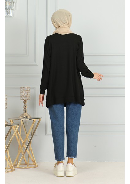 Salaş Kesim Araboy Tunik 9123-04 Siyah fırsatları
