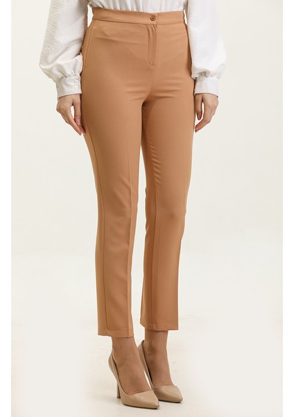Düz Paça Pantolon 1148-10 Camel