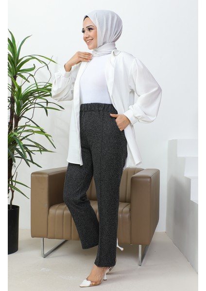 Jakar Çımalı Bayan Pantolon 1037 1037-01 Siyah