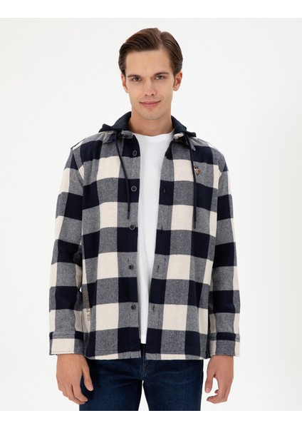 Erkek Lacivert Gömlek Desenli 50290280-VR033 modelleri