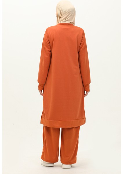 Iki Ip Tunik Pantolon Ikili Takım 0044-10 Taba