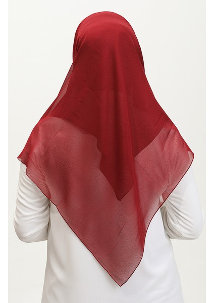 Plainhanky Düz Eşarp 1315PLN-25 Koyu Bordo