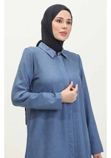 Gömlek Yaka Ferace 24019-06 Indigo