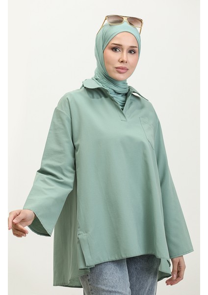 Oversize Tunik 2007-01 Çağla Yeşili