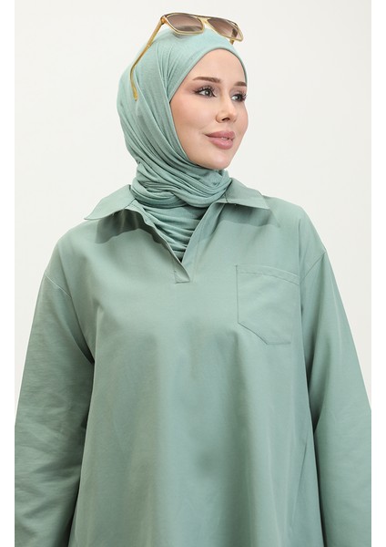 Oversize Tunik 2007-01 Çağla Yeşili modelleri