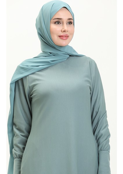 Cepli Elbise 0665-08 Çağla Yeşili