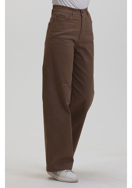 Plazzo Kot Pantolon 2727888-02 Açık Kahve