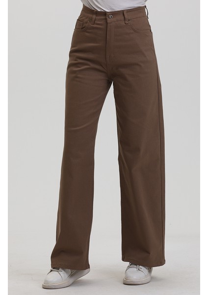Plazzo Kot Pantolon 2727888-02 Açık Kahve