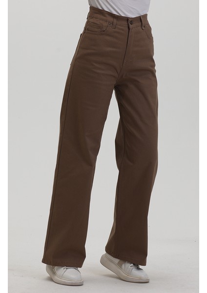 Plazzo Kot Pantolon 2727888-02 Açık Kahve