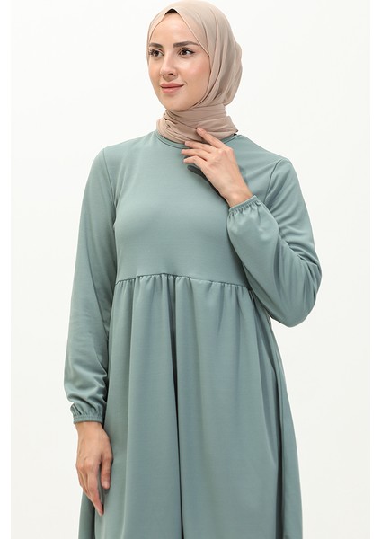 Büzgülü Tunik 7272-01 Çağla Yeşili modelleri