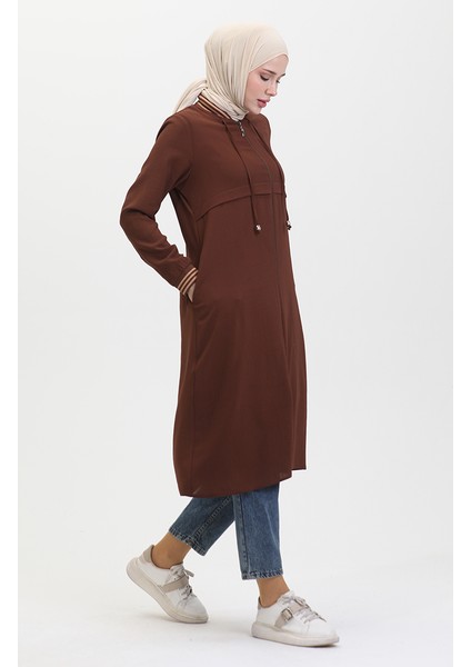 Ribanalı Kap 1014-03 Kahverengi