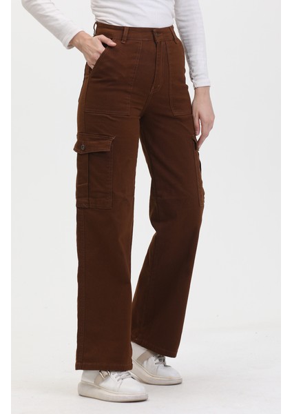 Kargo Cep Kot Pantolon 3030-03 Kahverengi