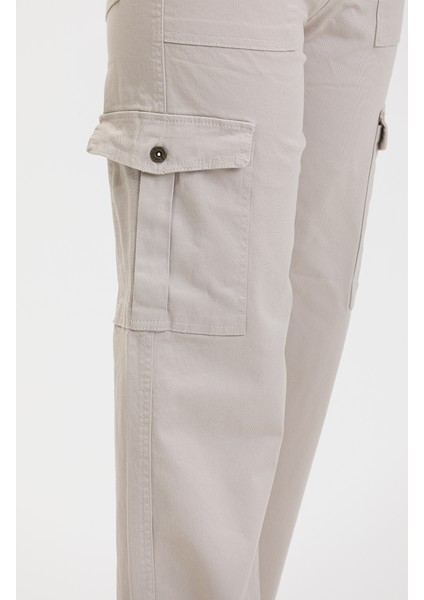 Kargo Cep Kot Pantolon 3030-04 Taş