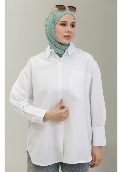 Cepli Tunik 4805-02 Beyaz