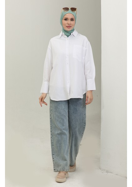 Cepli Tunik 4805-02 Beyaz