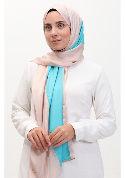 Karaca Üç Renkli Şal 81049-18 Taş Mavi