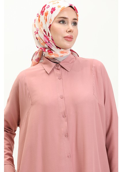 Reglan Kol Tunik 6433-24 Gül Kurusu modelleri