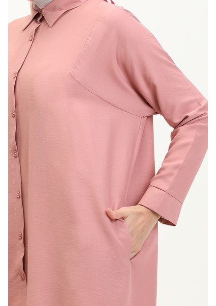 Reglan Kol Tunik 6433-24 Gül Kurusu fırsatları