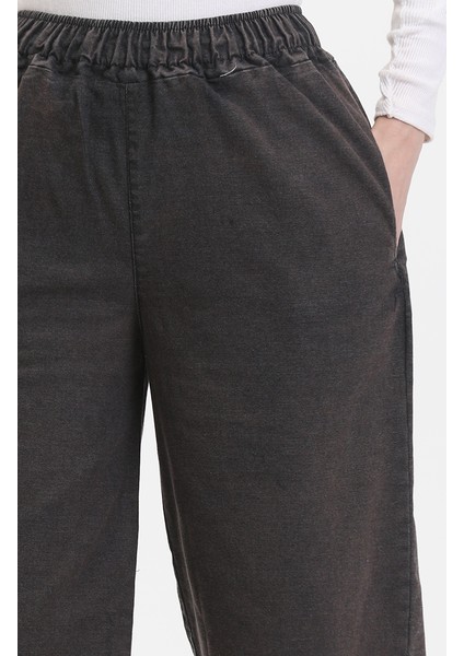 Beli Lastikli Kot Pantolon 1793T-01 Füme