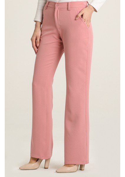 Yandan Cepli Likrali Pantolon 6555-05 Pudra fiyatları