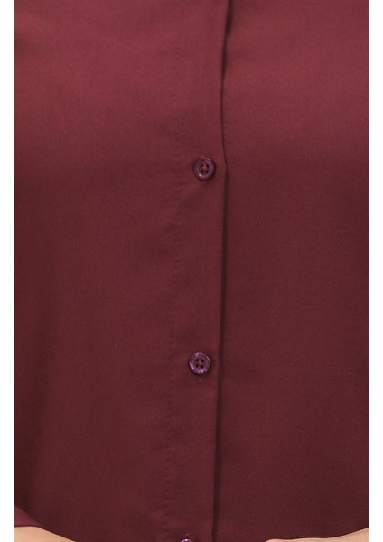 Hakim Yaka Düğmeli Tunik 6112-05 Mürdüm fırsatları