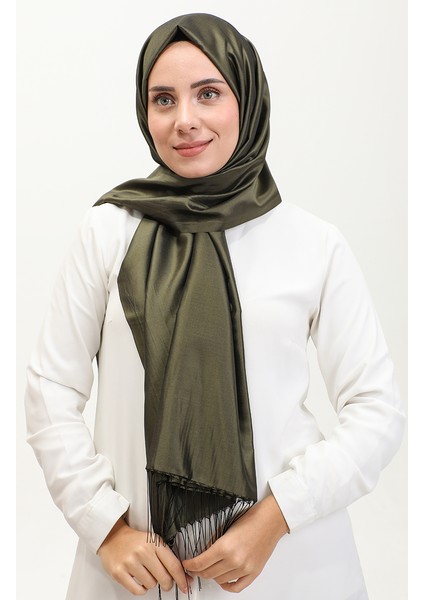 Püsküllü Tafta Şal 1267-41 Haki