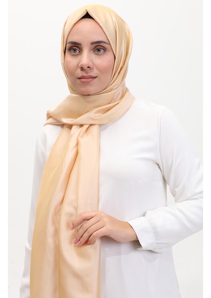 Püsküllü Tafta Şal 1267-55 Açık Bej