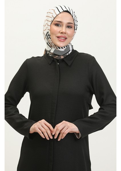 Gömlek Yaka Ferace 24019-01 Siyah