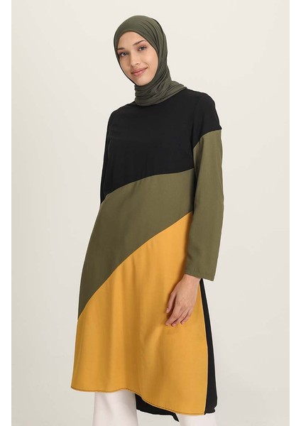 Üç Parçalı Viskon Tunik 6447-01 Siyah fiyatları