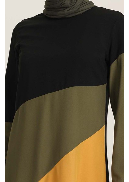 Üç Parçalı Viskon Tunik 6447-01 Siyah indirimleri